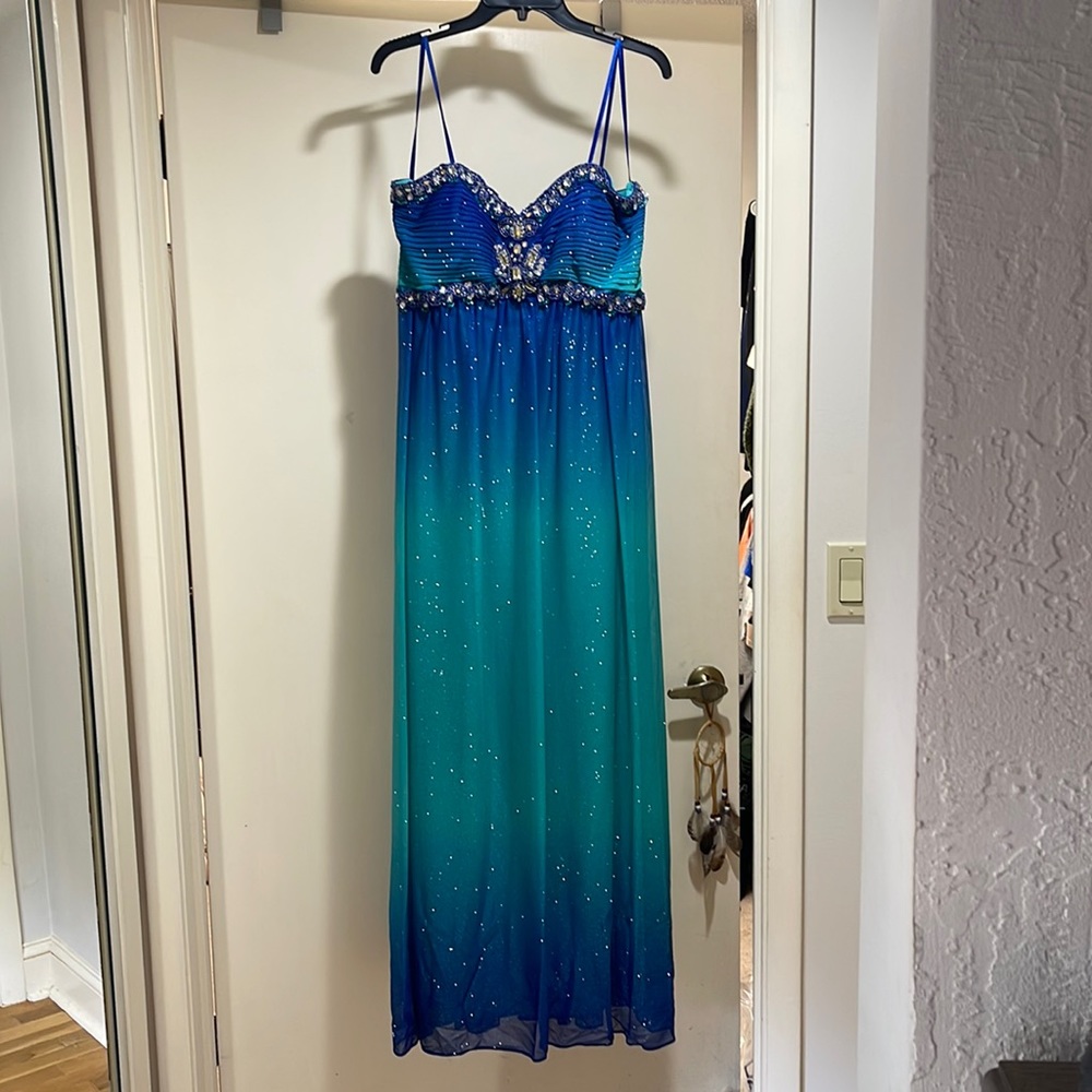 Strapless prom dress